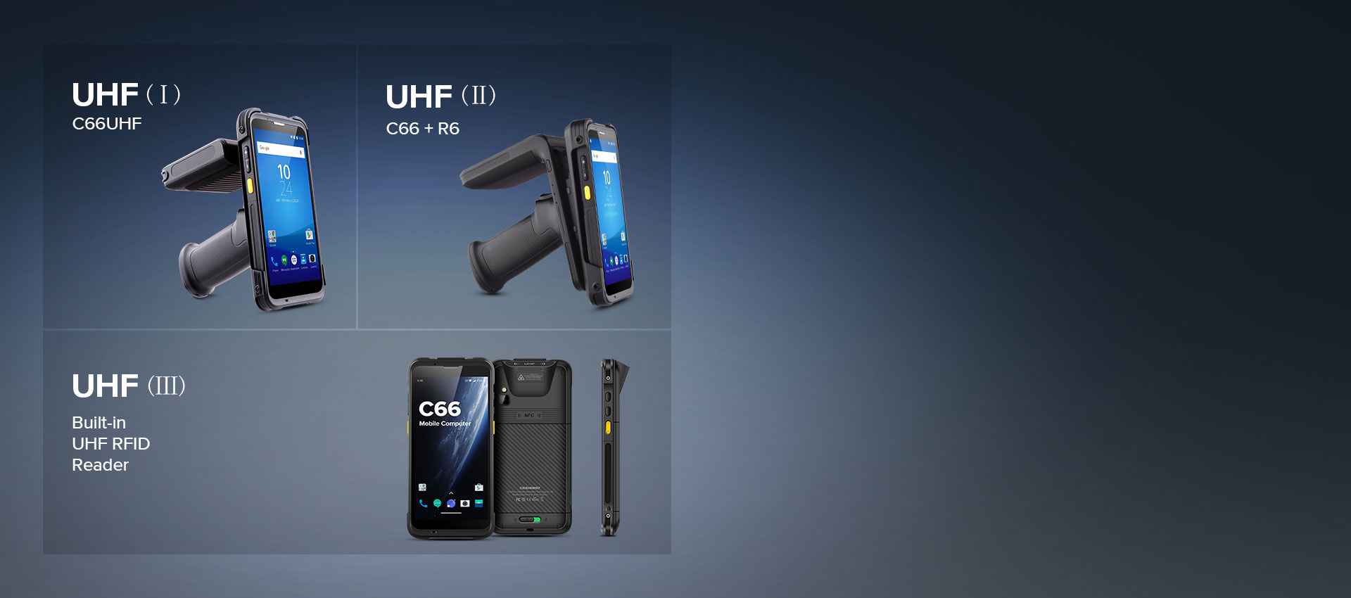 C66 UHF RFID Okuyucu (Android 11/9)
